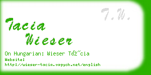 tacia wieser business card